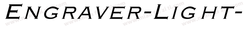 Engraver-Light字体转换