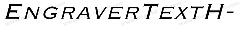 EngraverTextH字体转换