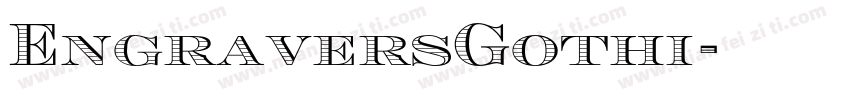 EngraversGothi字体转换