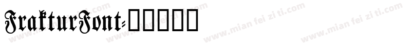 FrakturFont字体转换