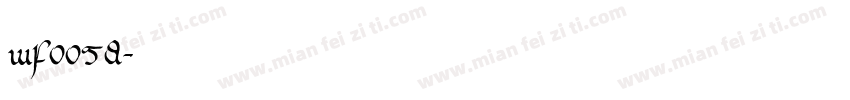 wf0058字体转换