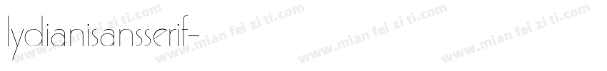 lydianisansserif字体转换