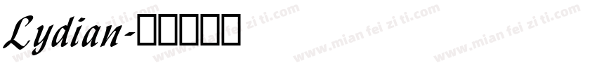 Lydian字体转换