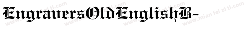 EngraversOldEnglishB字体转换