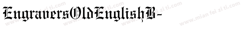 EngraversOldEnglishB字体转换