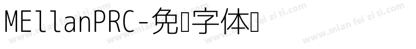 MEllanPRC字体转换
