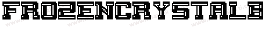 FrozenCrystalBold-G21m字体转换