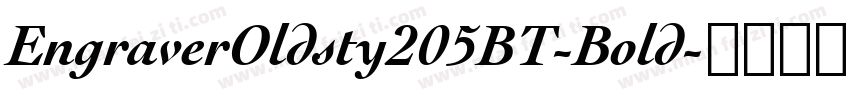 EngraverOldsty205BT-Bold字体转换