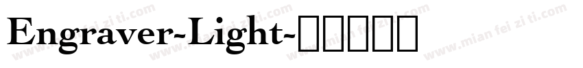 Engraver-Light字体转换
