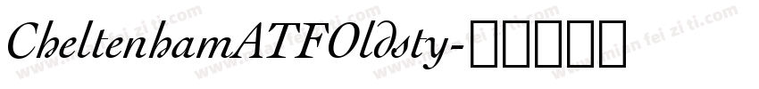 CheltenhamATFOldsty字体转换