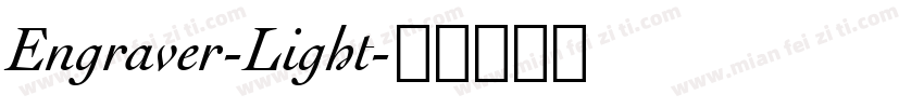 Engraver-Light字体转换