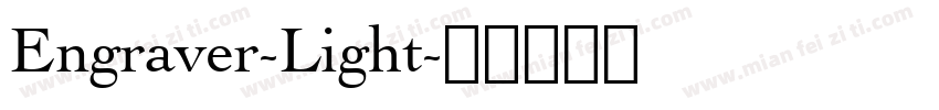 Engraver-Light字体转换