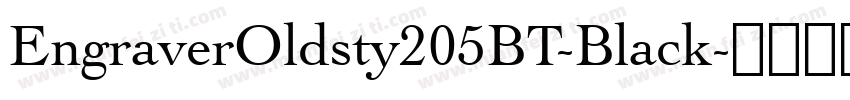 EngraverOldsty205BT-Black字体转换