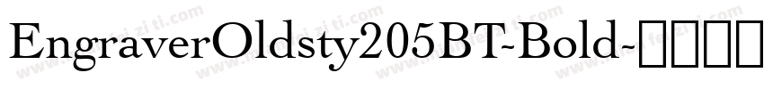 EngraverOldsty205BT-Bold字体转换
