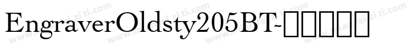 EngraverOldsty205BT字体转换