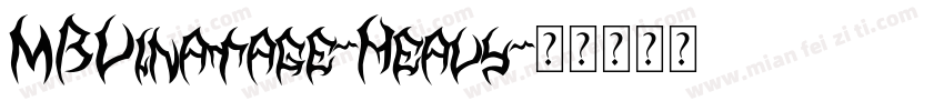 MBVinatage-Heavy字体转换