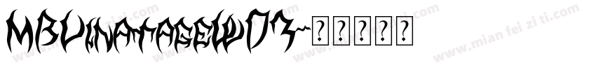 MBVinatageW03字体转换