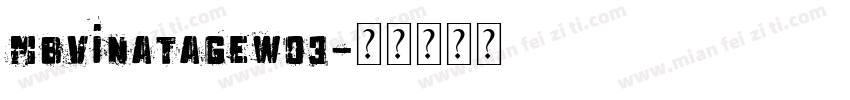 MBVinatageW03字体转换