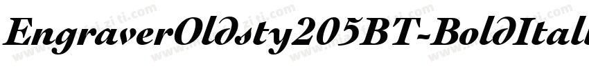 EngraverOldsty205BT-BoldItalic字体转换