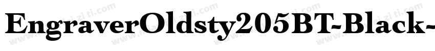EngraverOldsty205BT-Black字体转换