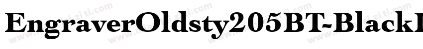 EngraverOldsty205BT-BlackItalic字体转换