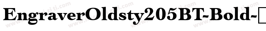 EngraverOldsty205BT-Bold字体转换