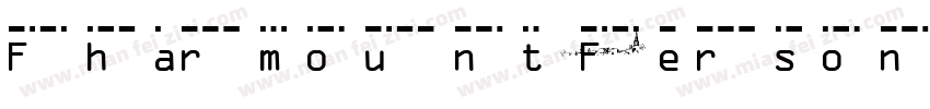 Fharmount_FersonalUs字体转换