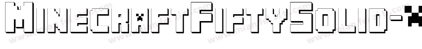 MinecraftFiftySolid字体转换
