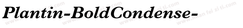 Plantin-BoldCondense字体转换