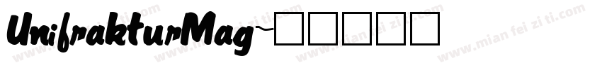 UnifrakturMag字体转换