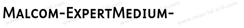 Malcom-ExpertMedium字体转换