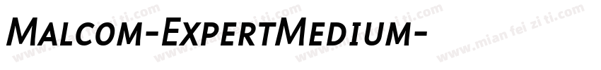 Malcom-ExpertMedium字体转换
