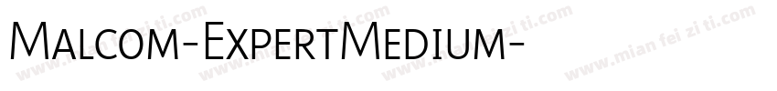 Malcom-ExpertMedium字体转换