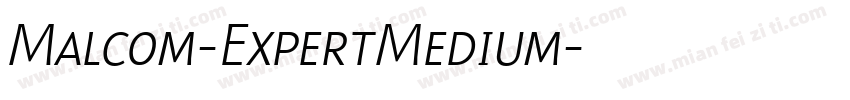 Malcom-ExpertMedium字体转换
