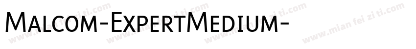 Malcom-ExpertMedium字体转换