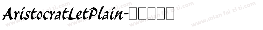 AristocratLetPlain字体转换