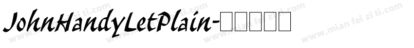 JohnHandyLetPlain字体转换