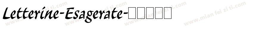 Letterine-Esagerate字体转换