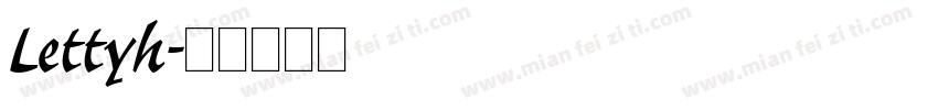 Lettyh字体转换