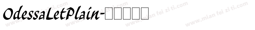 OdessaLetPlain字体转换