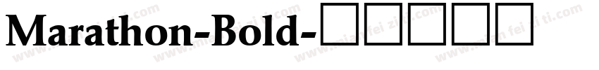 Marathon-Bold字体转换