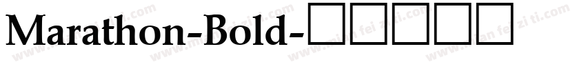 Marathon-Bold字体转换