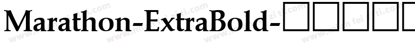 Marathon-ExtraBold字体转换