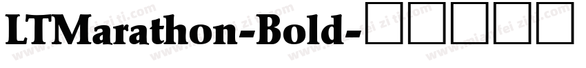 LTMarathon-Bold字体转换