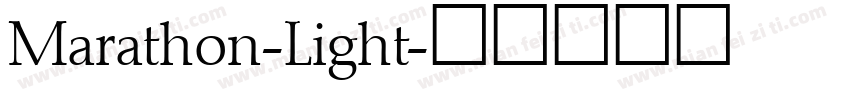Marathon-Light字体转换