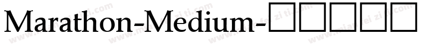 Marathon-Medium字体转换