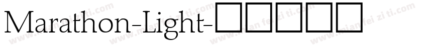 Marathon-Light字体转换