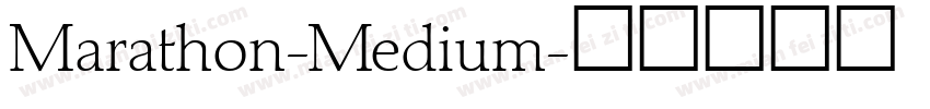 Marathon-Medium字体转换