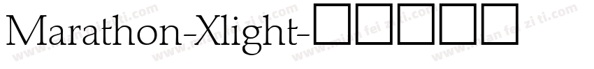 Marathon-Xlight字体转换