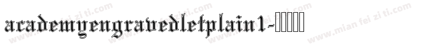 academyengravedletplain1字体转换
